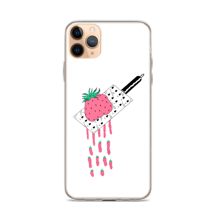 Strawberry iPhone Case by tattoo artist auto christ  Love Your Mom  iPhone 11 Pro Max  