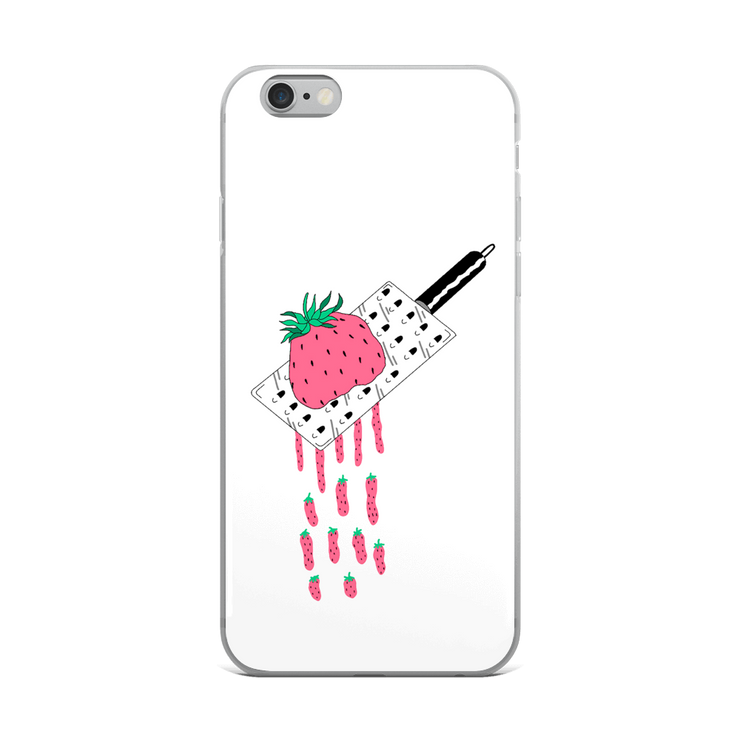 Strawberry iPhone Case by tattoo artist auto christ  Love Your Mom  iPhone 6 Plus/6s Plus  