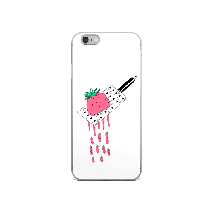 Strawberry iPhone Case by tattoo artist auto christ  Love Your Mom iPhone 6/6s  