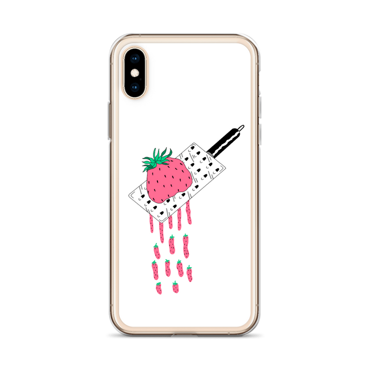 Strawberry iPhone Case by tattoo artist auto christ  Love Your Mom    