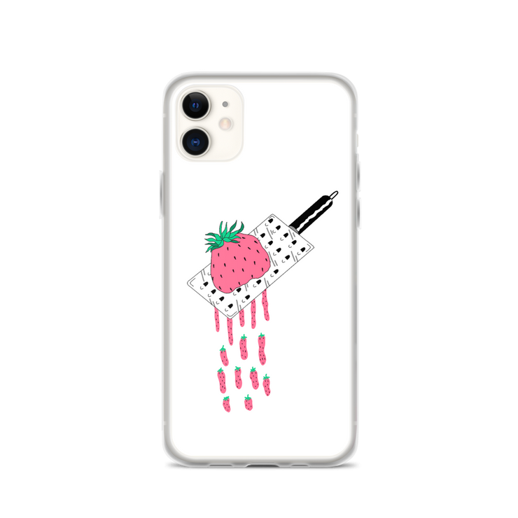 Strawberry iPhone Case by tattoo artist auto christ  Love Your Mom  iPhone 11  