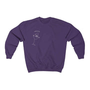 UNISEX CHAMPAGNE SWEATSHIRT BY TATTOO ARTIST AUTO CHRIST Sweatshirt Printify Purple S 
