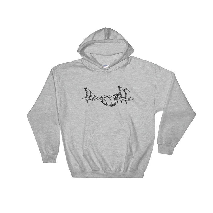 Unisex Skull Hoodie BY TATTOO ARTIST R-AGE  Love Your Mom  Sport Grey S 