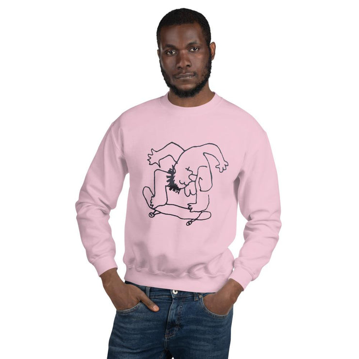 Unisex Sweatshirt  Love Your Mom  Light Pink S 