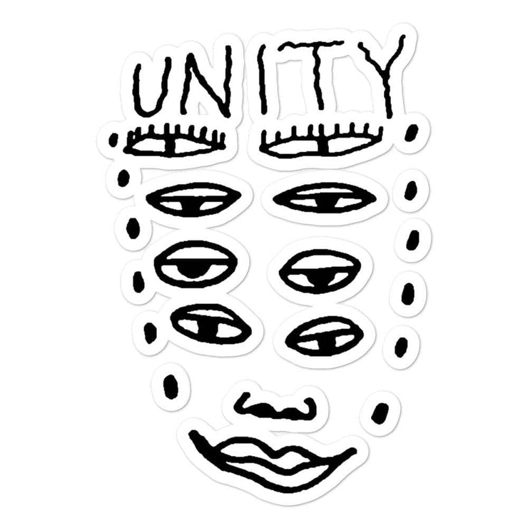 Unity sticker by tattoo artist Framacho  Love Your Mom  5.5x5.5  