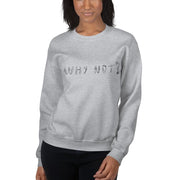 Why not Unisex Sweatshirt by Tattoo artist Krasivity  Love Your Mom  Sport Grey S 