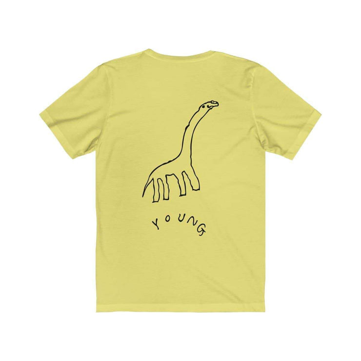 Young T-shirt by Tattoo artist Auto Christ T-Shirt Printify Yellow XS 