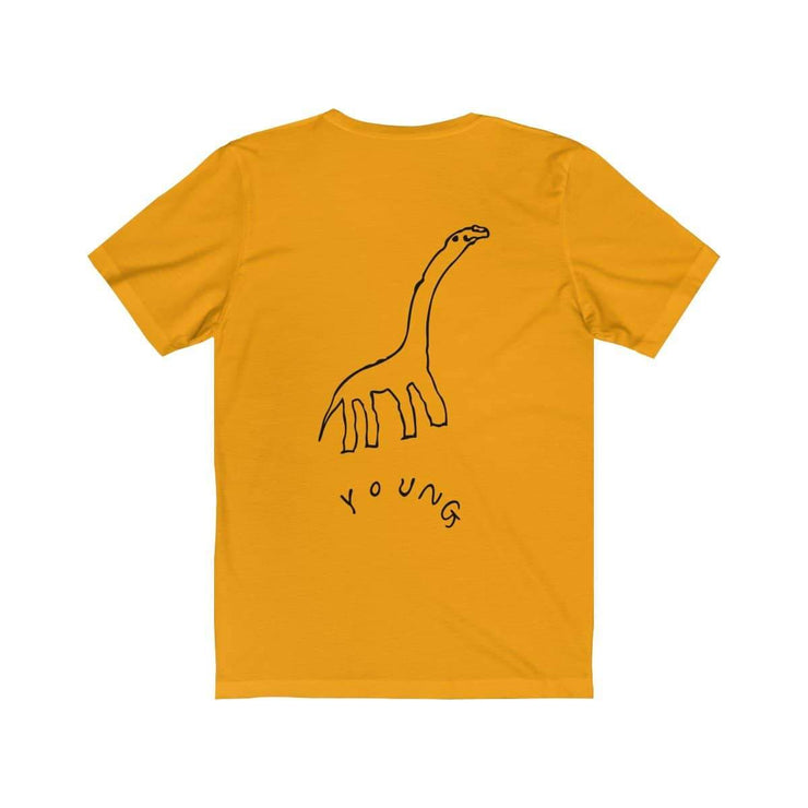 Young T-shirt by Tattoo artist Auto Christ T-Shirt Printify Gold XS 
