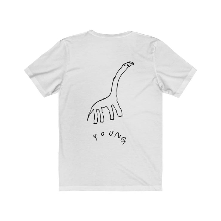 Young T-shirt by Tattoo artist Auto Christ T-Shirt Printify White L 