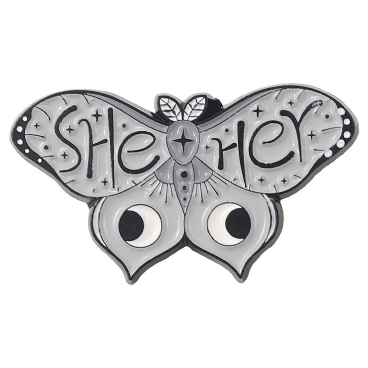 Butterfly He Him She Her They Them Pronoun Enamel Pin Brooch Pin iphone case Love Your Mom XZ6002  
