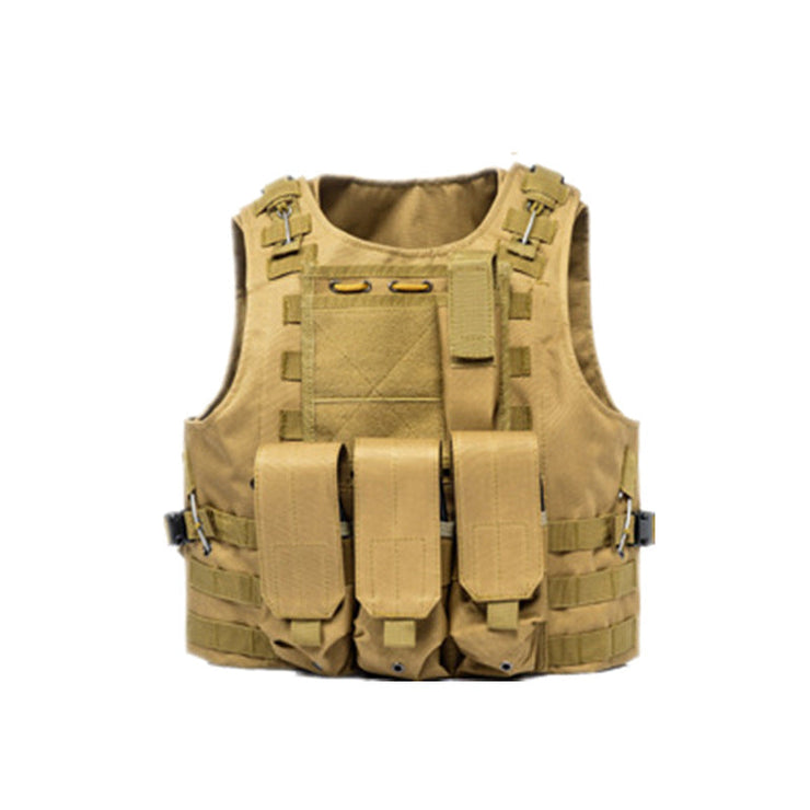 Amphibious Tactical Vest Vest MOLLE Camouflage Multifunction Lightweight Combat Vest CS Chicken Eating Tactical Equipment 1 1 Mud Average Size 