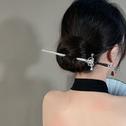 Cute Sword Hair Stick | Sword Hair Pin | Gothic Hair Stick | Witchy Hair Stick | Japan Hair Stick | Celtic Hair Pin 0 WeCrafty Silvery  