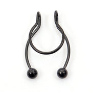Piercing Stainless Steel Magnetic Nose Ring - Hoop Nasal Septum Ring  wegodark BlackC  