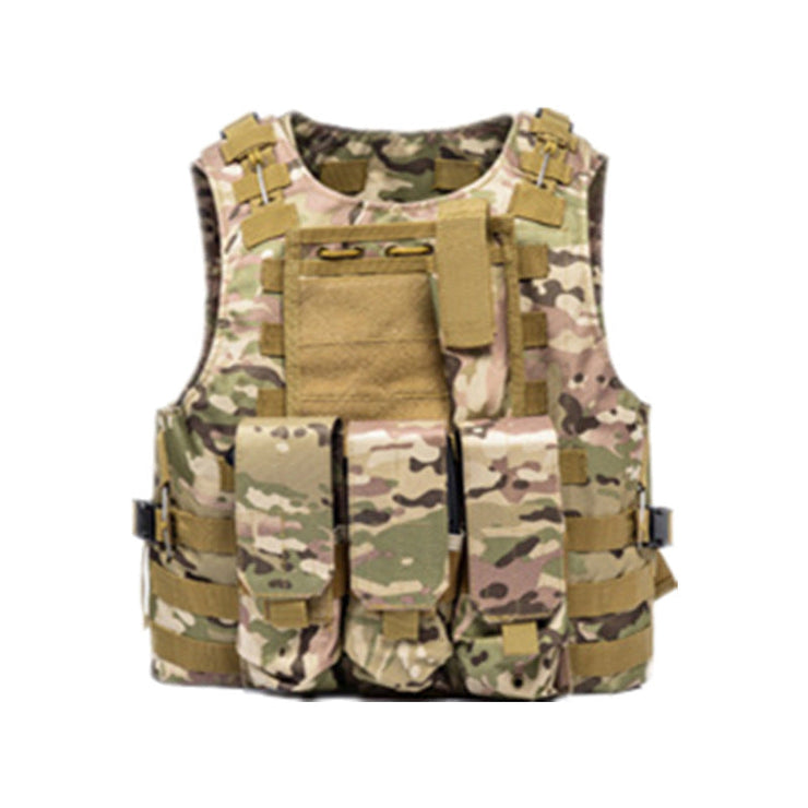 Amphibious Tactical Vest Vest MOLLE Camouflage Multifunction Lightweight Combat Vest CS Chicken Eating Tactical Equipment 1 1   