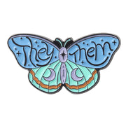 Butterfly He Him She Her They Them Pronoun Enamel Pin Brooch Pin iphone case Love Your Mom XZ5999  