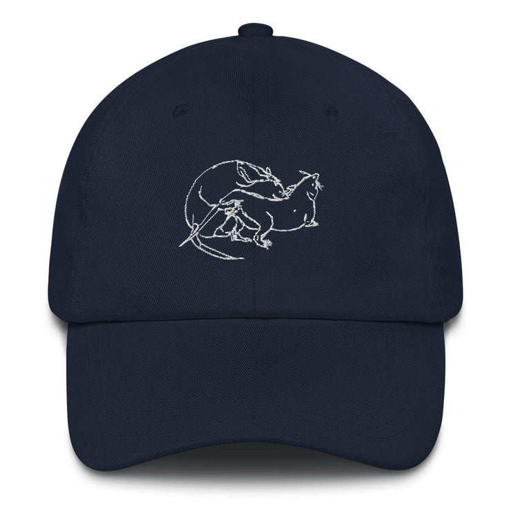 rats Dad hat  Love Your Mom  Navy  